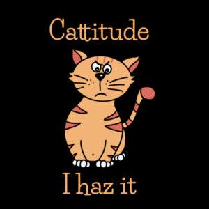 Cattitude I Haz It -Baby T-shirt Design